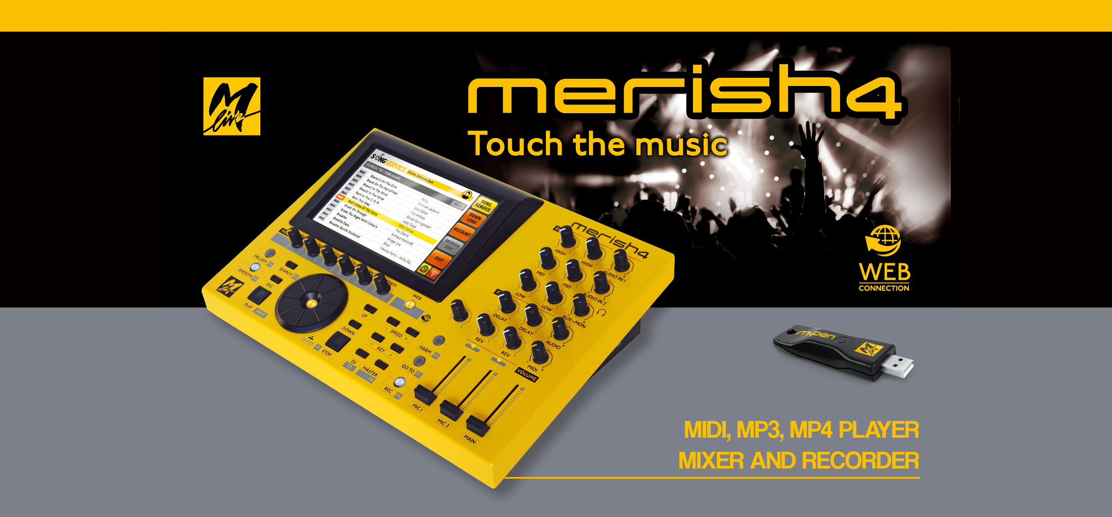 M Live Merish4 Karaoke Player