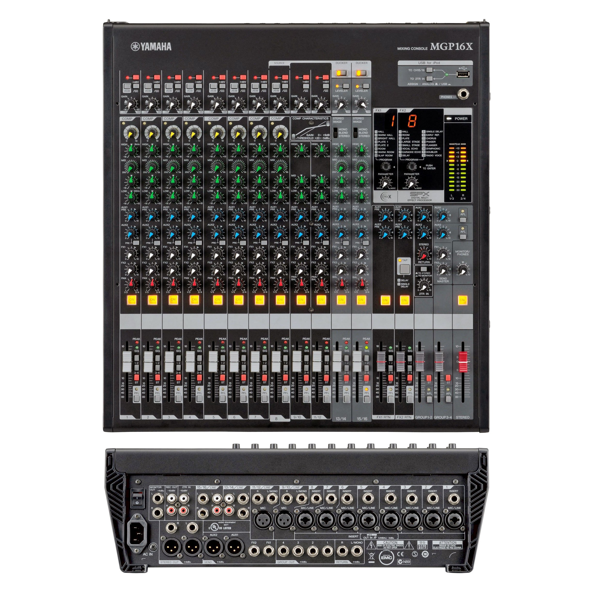 mixer 16 canali con effetti Yamaha mgp16x